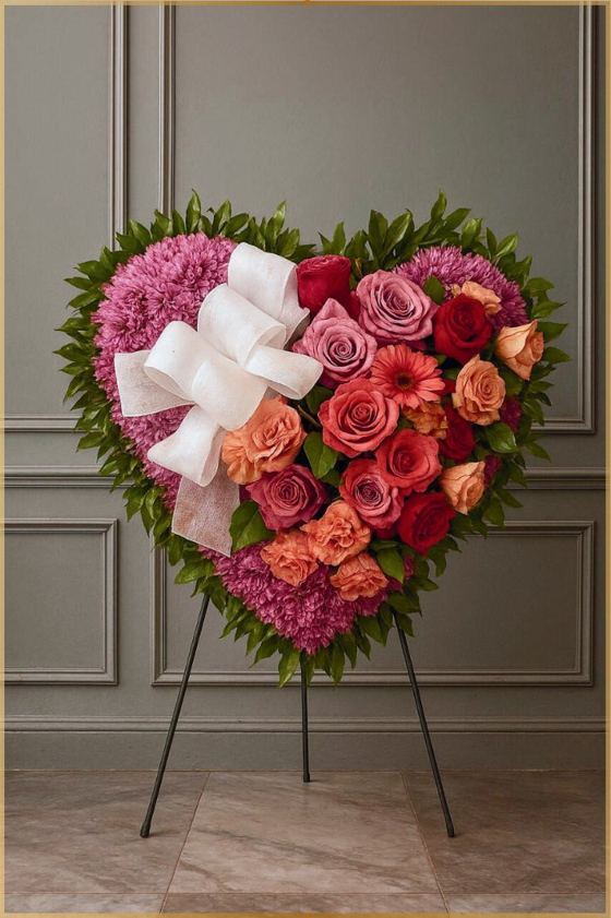 Corazón floral C.F:003