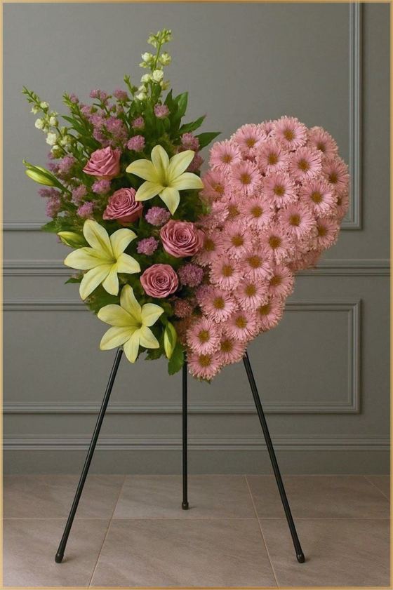 Corazón floral C.F:004