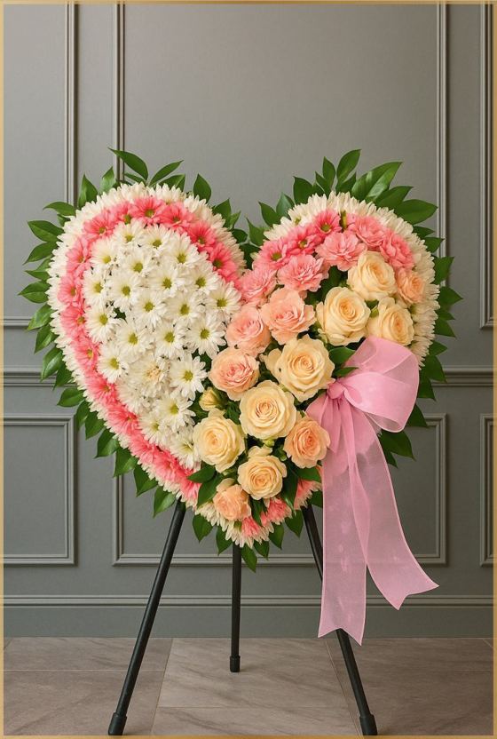 Corazón floral C.F:006