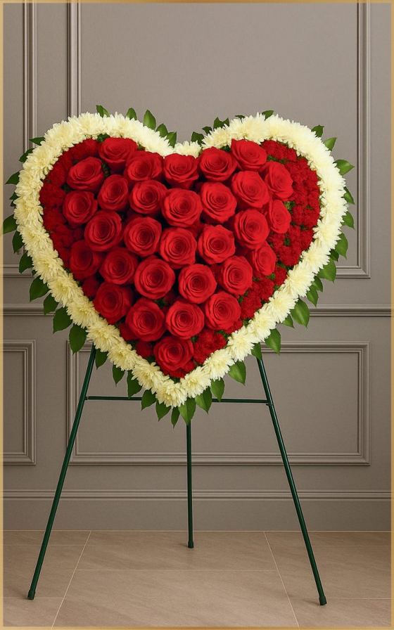 Corazón floral C.F:007